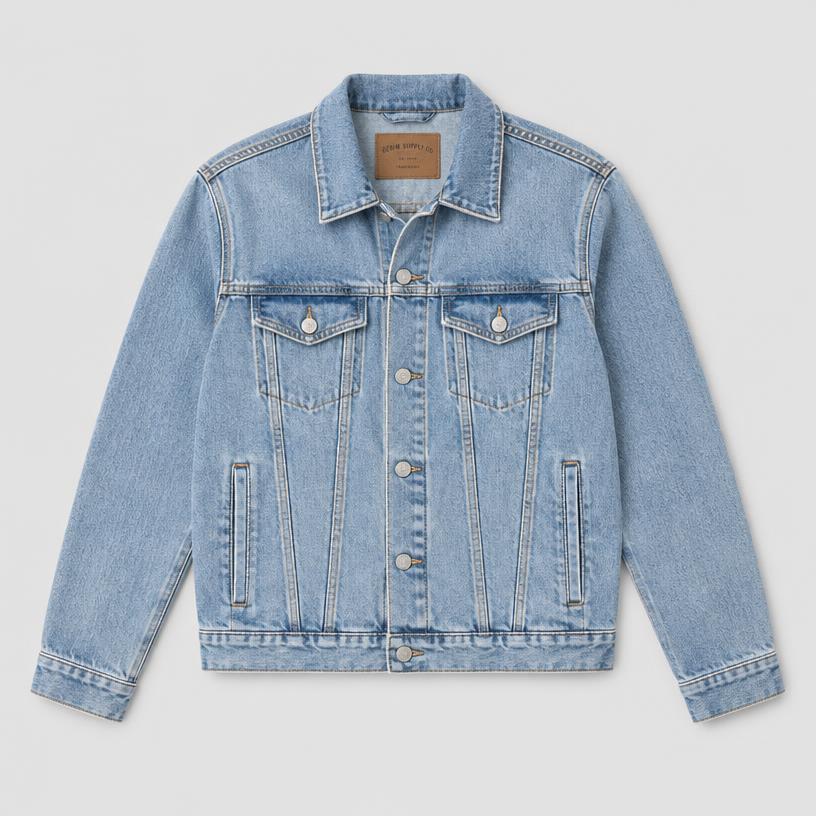 Washed Denim Trucker